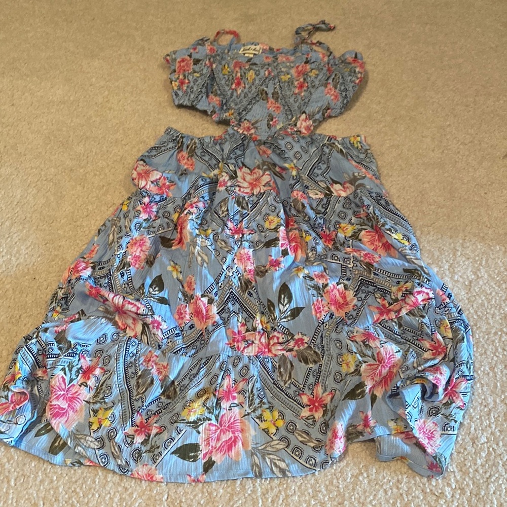 Flower print dress